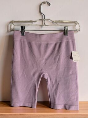 Free People Lilac Bike Shorts